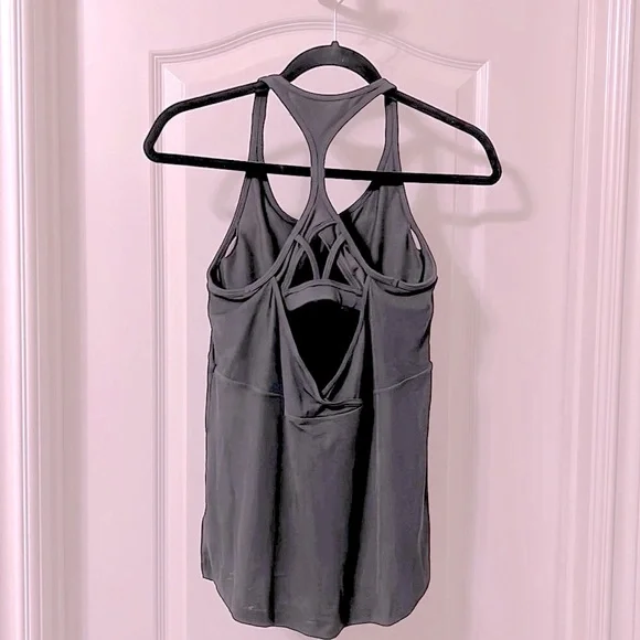 Athleta Black Tank Racerback with Built in Bra - Picture 3 of 13